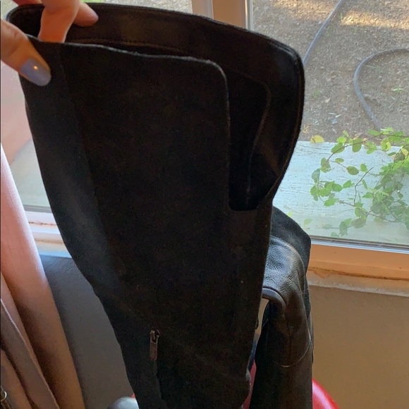 Circus black leather and suede over the knee boots - Picture 4 of 4